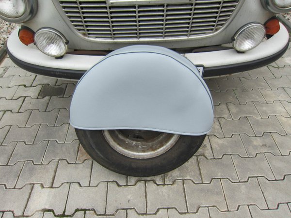 Reifenschoner, Ersatzrad Reifenabdeckung in Kunstleder schwarz für Barkas.